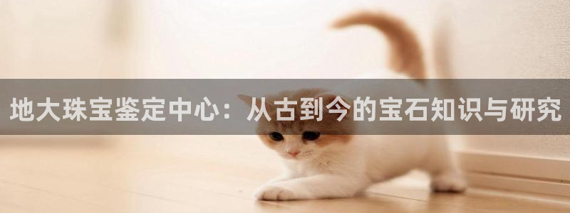 新宝5骗术：地大珠宝鉴定中心：从古到今的宝石知识与研究