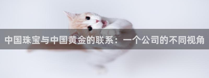 新宝5日740005蔻：中国珠宝与中国黄金的联系：一个公司的不同视角