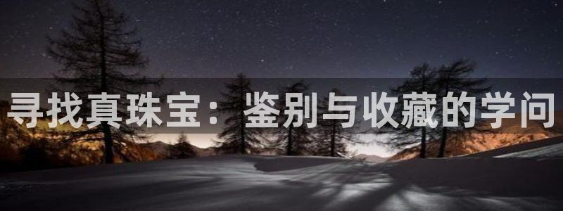 新宝5代理：寻找真珠宝：鉴别与收藏的学问