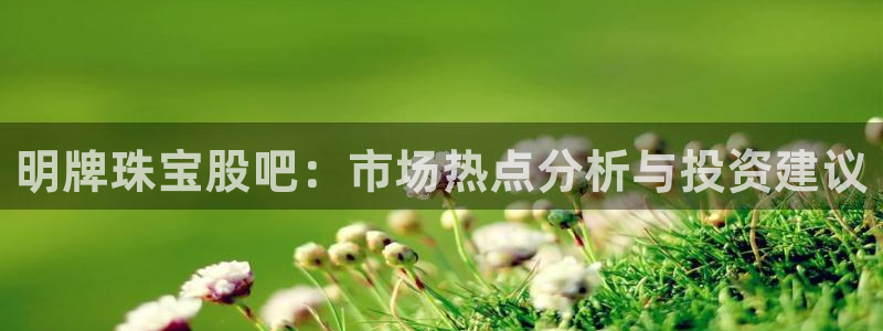 新宝5线路：明牌珠宝股吧：市场热点分析与投资建议