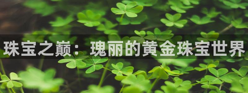 新宝那2O5O5O：珠宝之巅：瑰丽的黄金珠宝世界