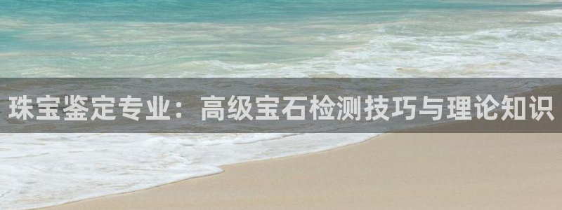 新宝娱乐5入口：珠宝鉴定专业：高级宝石检测技巧与理论知识