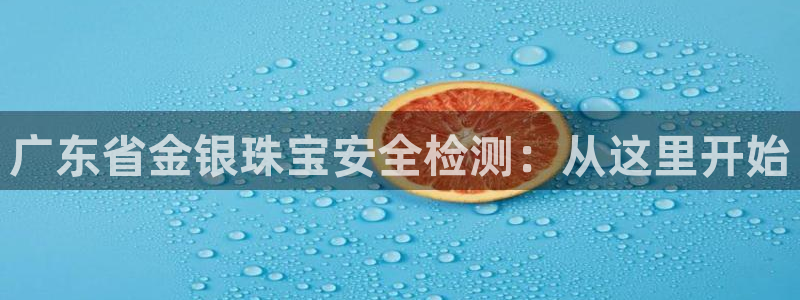 新宝5登录测速中心：广东省金银珠宝安全检测：从这里开始