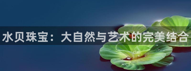 新宝5娱乐：水贝珠宝：大自然与艺术的完美结合