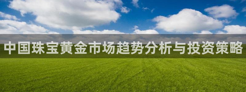 新宝5测登录：中国珠宝黄金市场趋势分析与投资策略