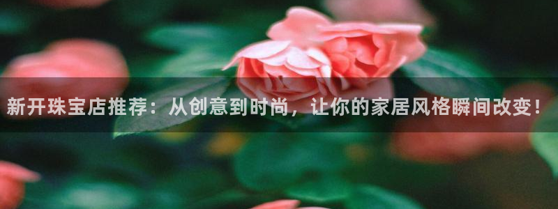 新宝5导师：新开珠宝店推荐：从创意到时尚，让你的家居风格瞬间改变！