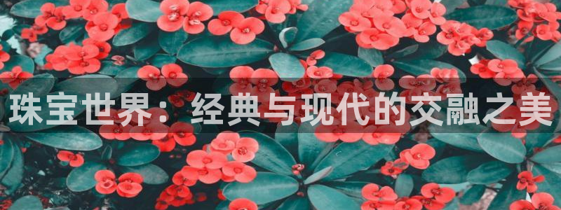 新宝5软件下载：珠宝世界：经典与现代的交融之美